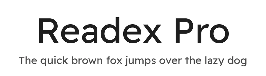 Readex Pro by Bonnie Shaver-Troup, Thomas Jockin — Sans Serif Font