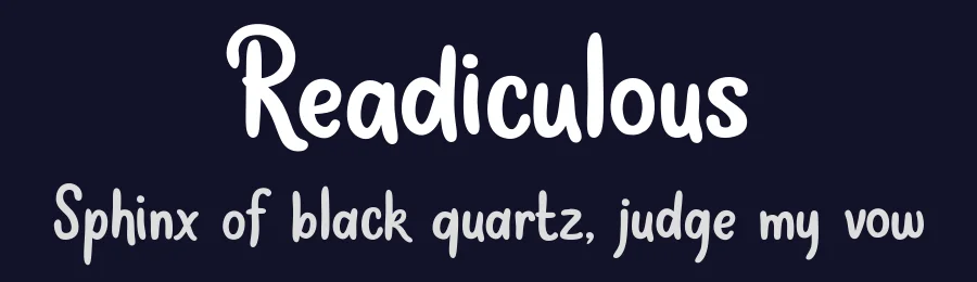 Readiculous by Joe Letter — Script Handwritten Font — thumbnail 2