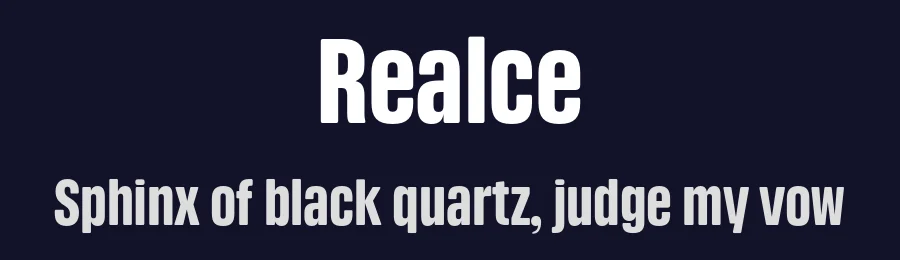 Realce by Carlos Mignot — Sans Serif Font — thumbnail 2
