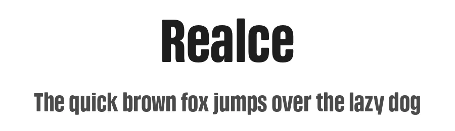 Realce by Carlos Mignot — Sans Serif Font