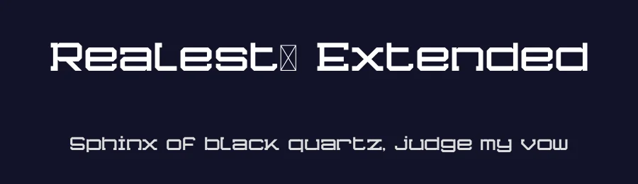 Realest™ Extended — Slab Serif Font — thumbnail 2