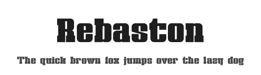 Rebaston by Aswangga — Display Font