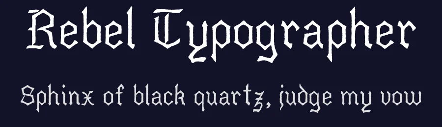 Rebel Typographer — Script Handwritten Font — thumbnail 2
