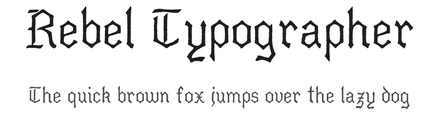 Rebel Typographer — Script Handwritten Font
