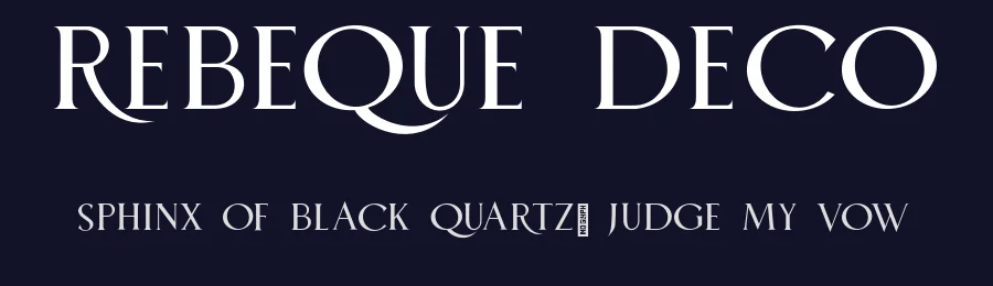 Rebeque Deco by Angin Studio — Display Font — thumbnail 2