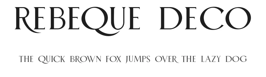 Rebeque Deco by Angin Studio — Display Font