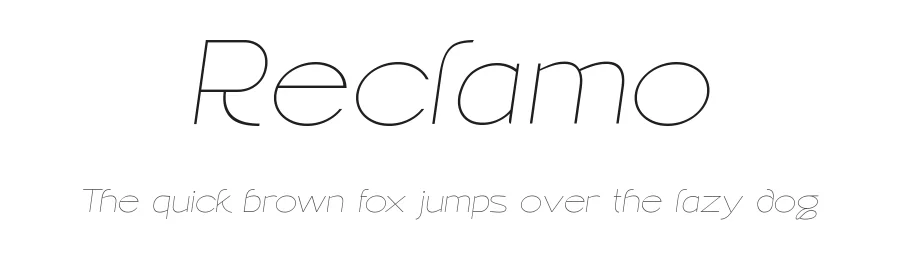 Reclamo by Ekayasa — Sans Serif Font