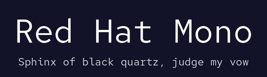 Red Hat Mono by Pentagram, MCKL — Sans Serif Font — thumbnail 2