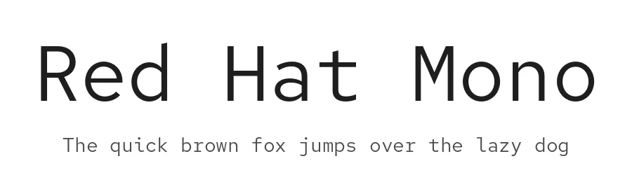 Red Hat Mono by Pentagram, MCKL — Sans Serif Font