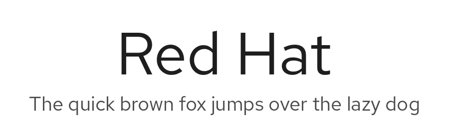 Red Hat by Pentagram, MCKL — Sans Serif Font