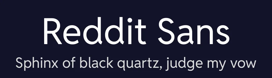 Reddit Sans by Stephen Hutchings — Sans Serif Font — thumbnail 2