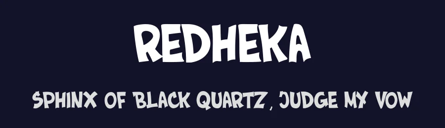 Redheka — Display Font — thumbnail 2