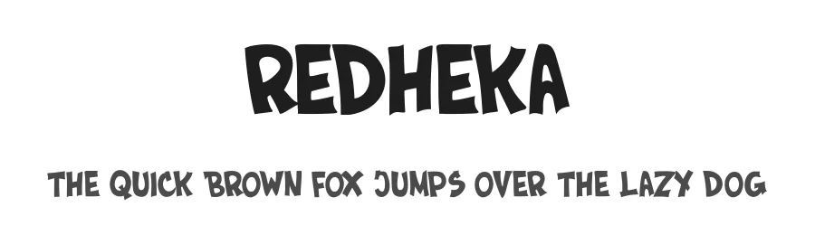 Redheka — Display Font