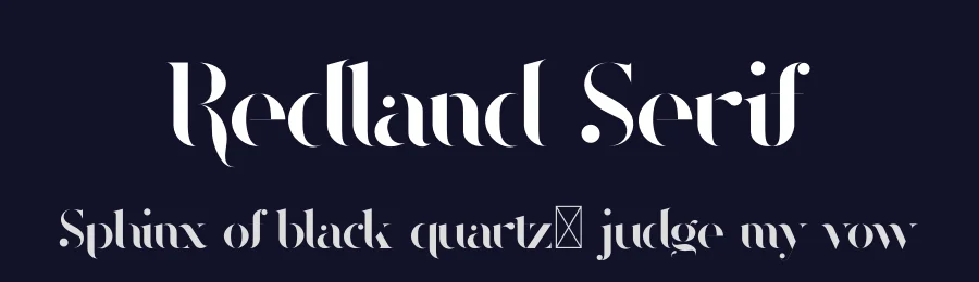Redland Serif by Andreas Kosikin — Serif Font — thumbnail 2