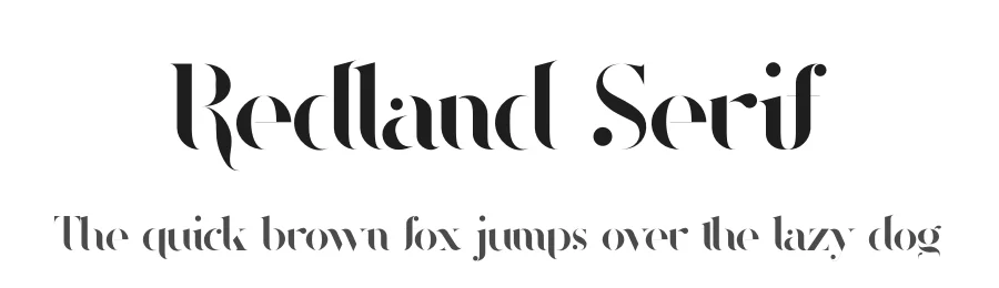 Redland Serif by Andreas Kosikin — Serif Font