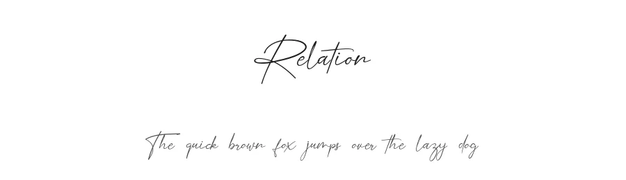 Relation by Gian Studio — Script Handwritten Font