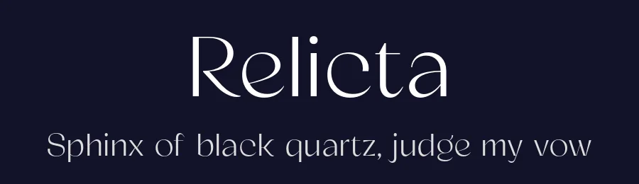 Relicta by Anwar Patihan — Sans Serif Font — thumbnail 2