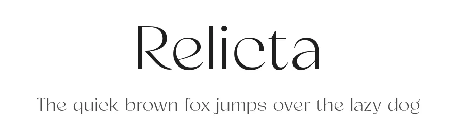 Relicta by Anwar Patihan — Sans Serif Font