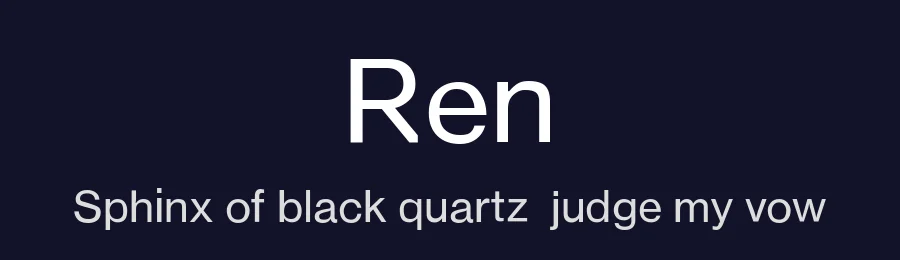 Ren by foo — Sans Serif Font — thumbnail 2