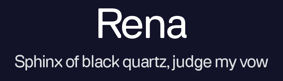Rena — Sans Serif Font — thumbnail 2