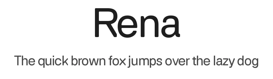 Rena — Sans Serif Font