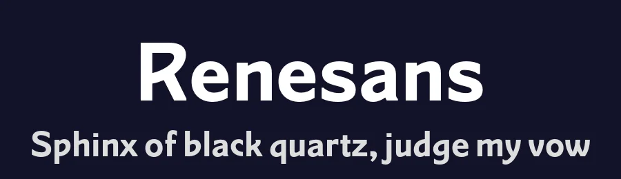 Renesans by Anna Wieluńska | Borys Kosmynka — Sans Serif Font — thumbnail 2