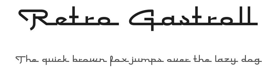 Retro Gastroll by Ahmad Ramzi Fahruddin — Script Handwritten Font