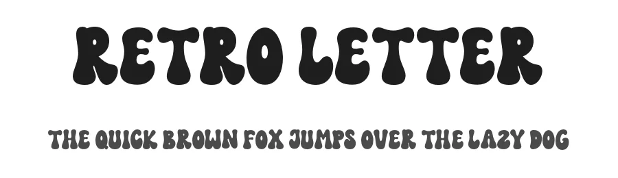 Retro Letter by Ahmad Muslimin — Script Handwritten Font