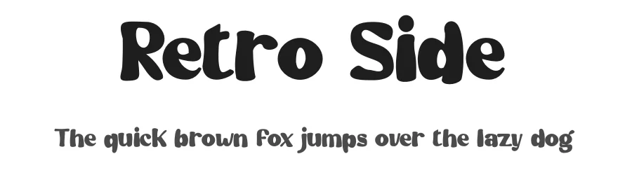 Retro Side by Rvandtype — Script Handwritten Font