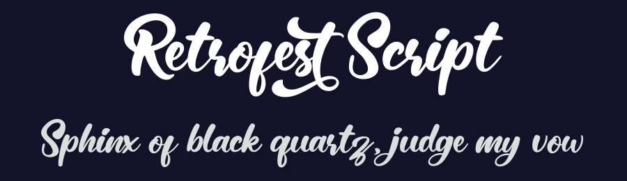 Retrofest Script — Script Handwritten Font — thumbnail 2