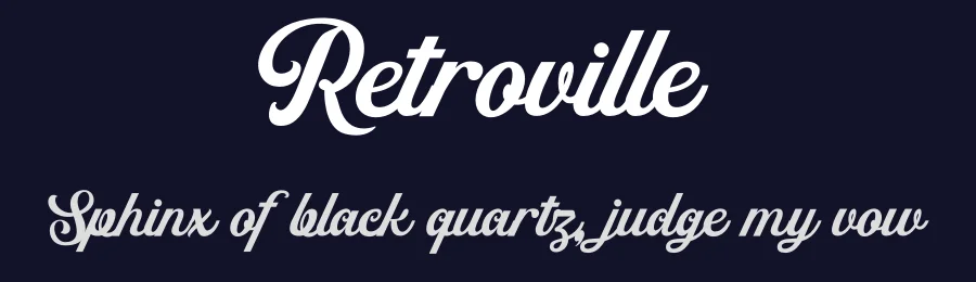 Retroville — Script Handwritten Font — thumbnail 2