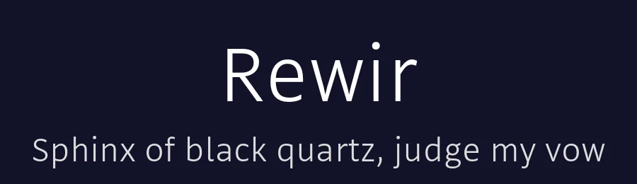 Rewir by Robert Jarzec — Sans Serif Font — thumbnail 2