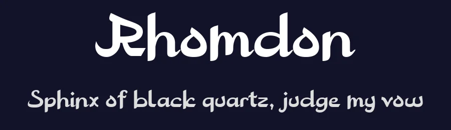 Rhomdon by Drizy Studio — Display Font — thumbnail 2