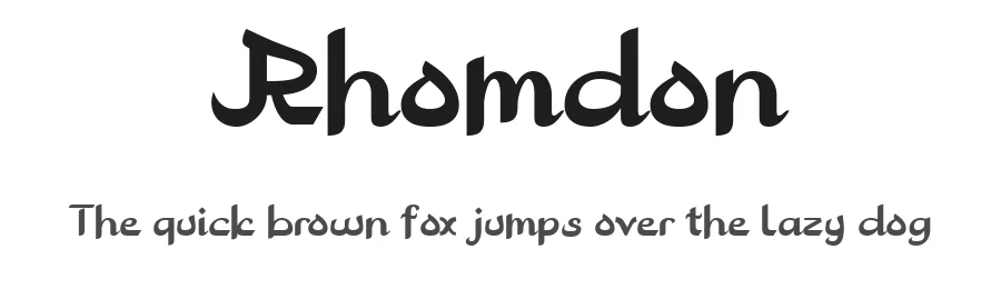 Rhomdon by Drizy Studio — Display Font