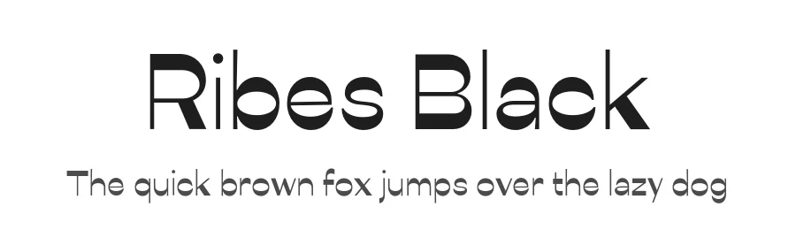 Ribes Black by Luigi Gorlero — Sans Serif Font