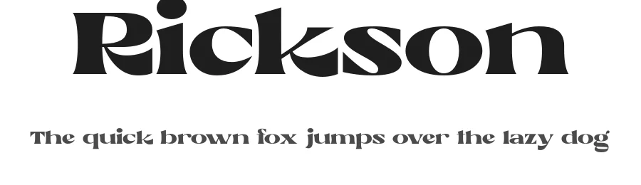 Rickson by Ahmad Ramzi Fahruddin — Display Font