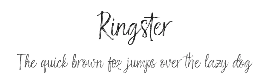 Ringster by Stripes Studio — Script Handwritten Font