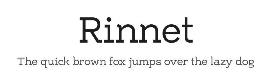 Rinnet by Buda Patrayasa — Slab Serif Font