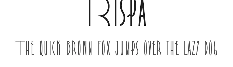 Rispa by Konrad Bednarski — Sans Serif Font