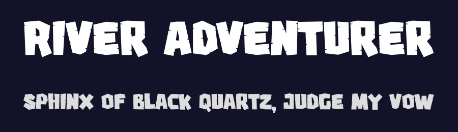 River Adventurer by Sahirul — Display Font — thumbnail 2