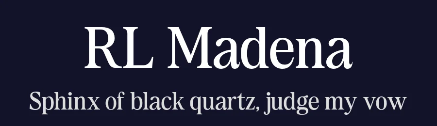RL Madena by I Kadek Wantara Putra — Serif Font — thumbnail 2