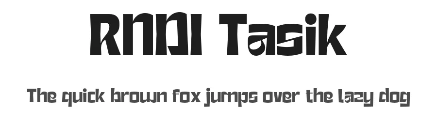 RNDI Tasik by Randi Ilhamsyah — Display Font