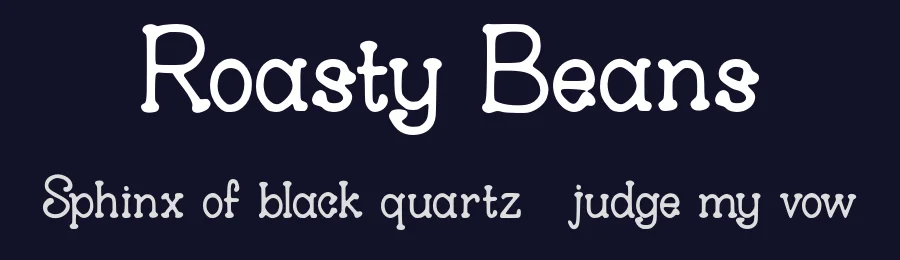 Roasty Beans by Ilyas Yasin — Serif Font — thumbnail 2