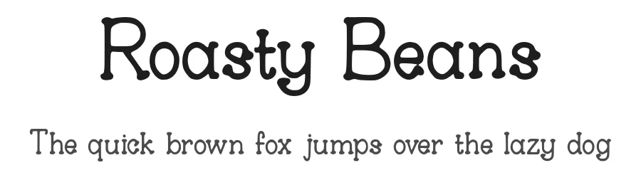 Roasty Beans by Ilyas Yasin — Serif Font