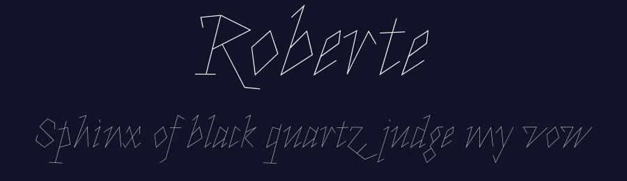 Roberte by Eugénie Bidaut — Script Handwritten Font — thumbnail 2