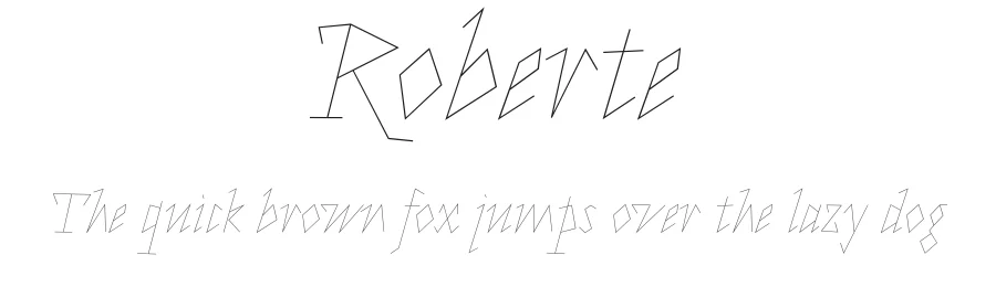 Roberte by Eugénie Bidaut — Script Handwritten Font