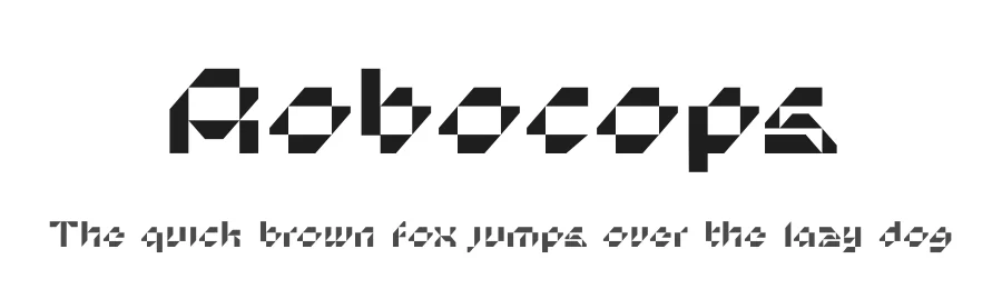 Robocops by Muhammad Muammar, Furqan Sudirman — Display Font