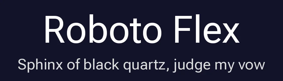 Roboto Flex by Berlow after Robertson — Sans Serif Font — thumbnail 2
