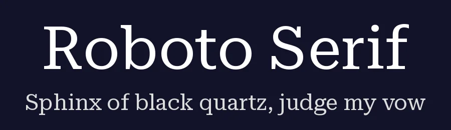 Roboto Serif by Greg Gazdowicz — Serif Font — thumbnail 2