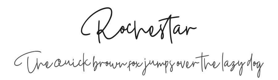 Rochestar by GlyphStyle — Script Handwritten Font